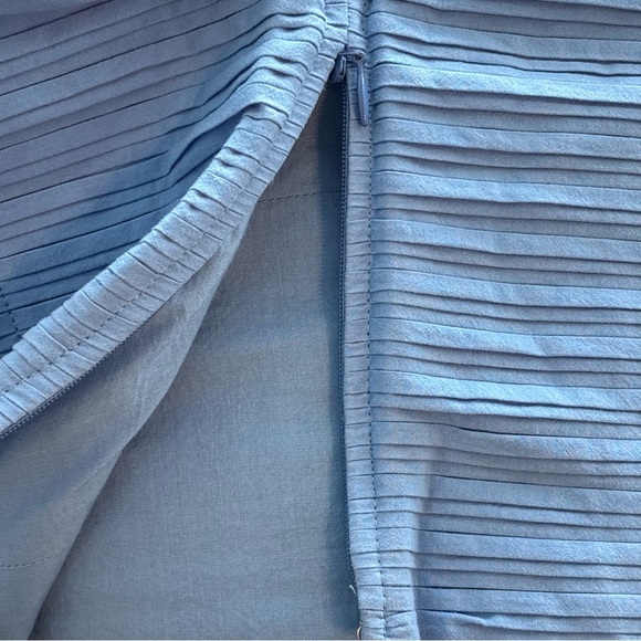 NWT Madewell Poplin Strappy Crop Top Crinkle Size 6 in Ornamental Blue - Picture 10 of 10